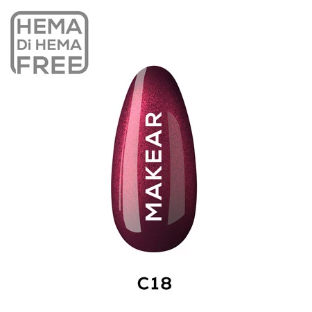 Vernis à ongles hybride C18 Makear 8 ml 