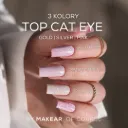 Top Coat  No Wipe Cat Eye ( Gold / Pink / Sylver )  8ml